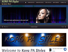 Tablet Screenshot of korgpastyles.com